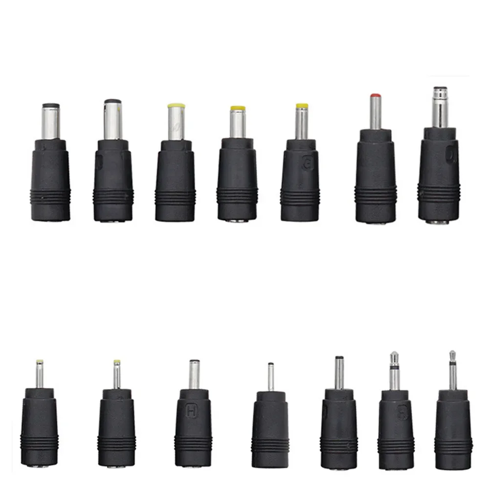 1Set DC 5.5mm x 2.1mm Femmina Jack a 14 Multi Tipo Adattatore connettore di alimentazione DC, Spina DC ingresso universale per notebook portatile