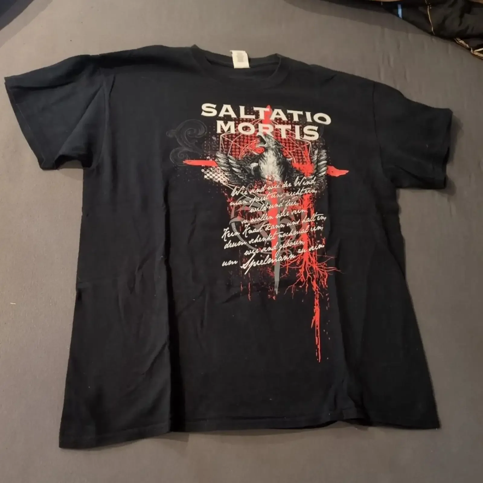 Band T Shirt Saltatio Mortis Gr L vintage Washed Unisex Stylish streetwear graphic Comfortable Casual Slightly