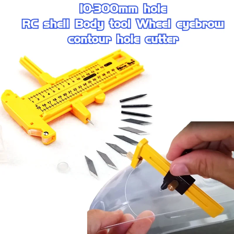 RC PC/PVC shell Body tool Wheel eyebrow contour wheel hole cut 1/10 1/8 RC drift on-road Crawler turing hsp arrma yokomo Tamiya
