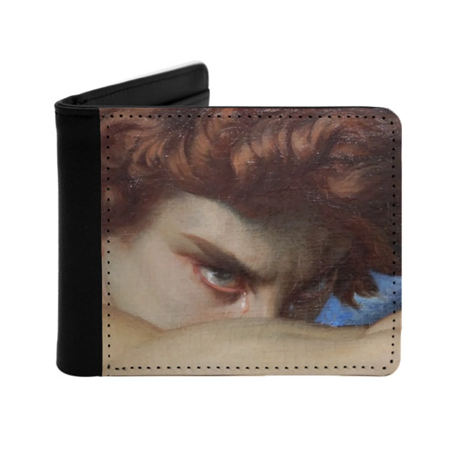 Angel Personalized Men's Leather Wallet Credit Card Pouch Purse Angel Alexandre Cabanel Angel Lucifer Satan Jbnplybk