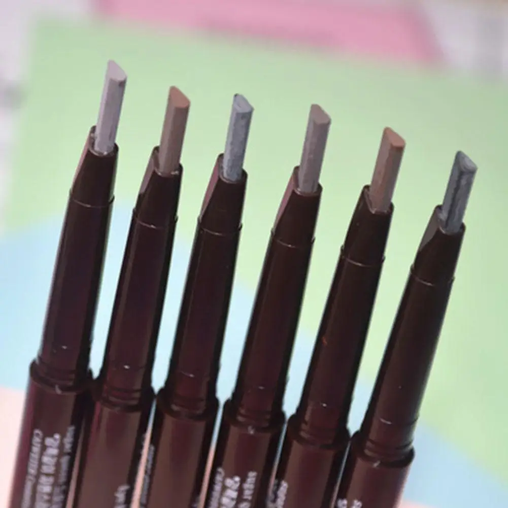 Lápiz de cejas de 5 colores a prueba de agua, de doble cabeza tatuaje de cejas, pintura de larga duración, lápiz de cejas, Cosméticos de maquillaje