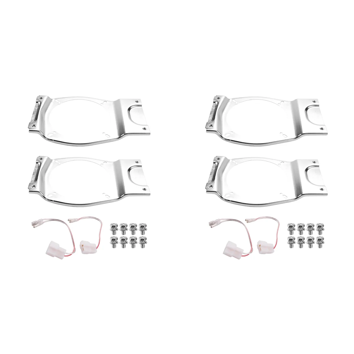 

2X Horn Bracket Rear 5 Inch Speaker Bracket Kit for Jimny 2019-2021 Accessories 99197-77R10 with Wire Harness