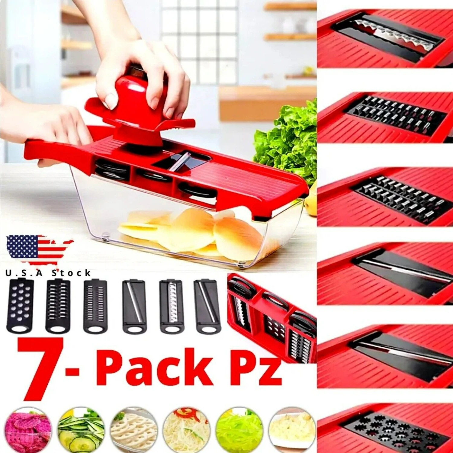 

onion and Potato Slicer - Innovative and Compact Vegetable Cutter for Hassle-Free Meal Prep - Essential Kitchen Gadget for Busy