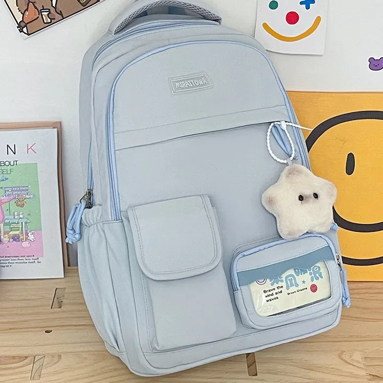 Girl School Bag Backpack Back Pack For Teenager Women Children Female Pink Schoolbag Primary High Bagpack Class Teens Child Kids