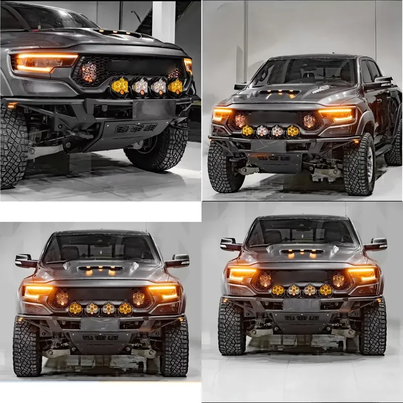For Ram 1500 TRX Dune Car Utility Aesthetics Off Road Travel Front Bumper Competition Passion Ensure Safety