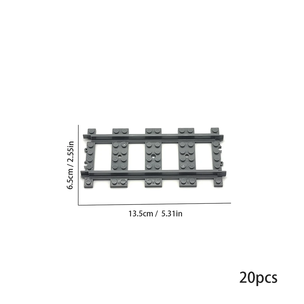 مجموعة توسيع مسار قطار المدينة، مسار مستقيم، مسار منحني، مسار فرعي، ملحقات لعبة مكعبات البناء بنفسك