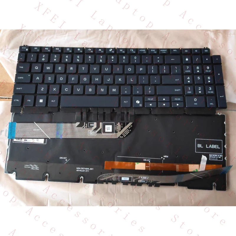 D  New For Dell Alienware 16X Aurora AC16250 AC16251 Gaming US Backlit Keyboard