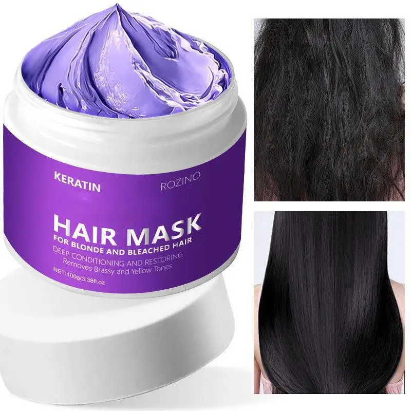 

Color Locking Moisturizing Hair Mask - Deep Moisturizing, Remove Helps Frizz and Ends Split - Yellow Blended Brass Reinforc S4W0