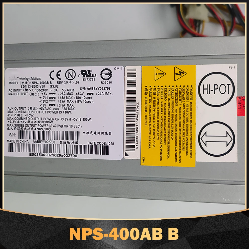 NPS-400AB B REV: 07 industrial computer power supply S26113-E503-V50