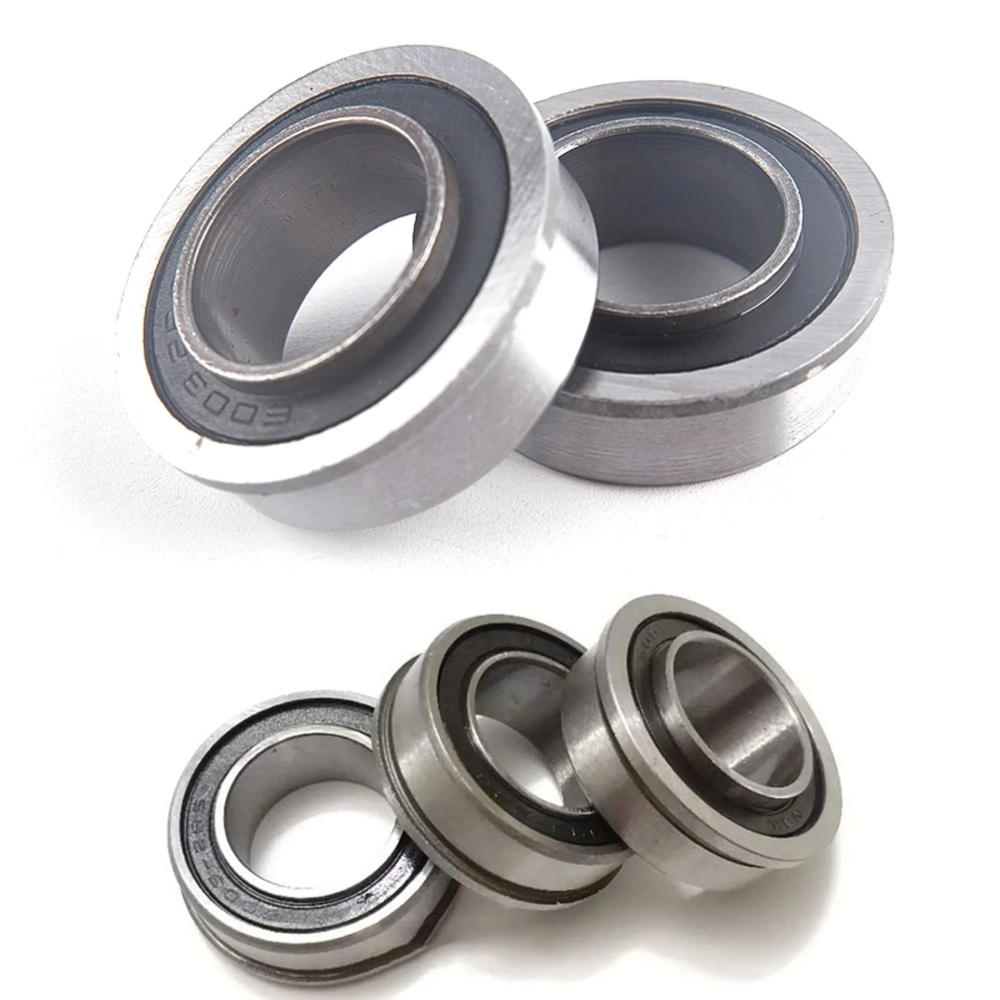 F6003-20-2RS 20x35x11mm Flange Deep Groove Trolley Ball Bearing Sealed Wheelbarrow Hardware Accessories