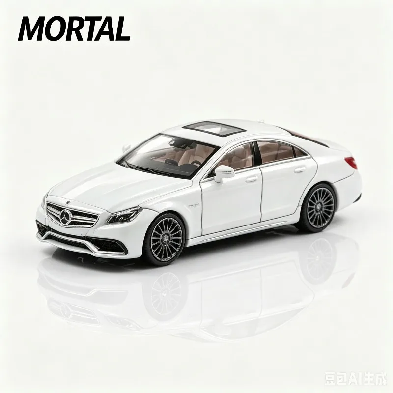 MORTAL 1:64 CLS63 Devil's Eye hood can be opened, alloy car model, simulated decoration, adult collectibles, creative gifts.