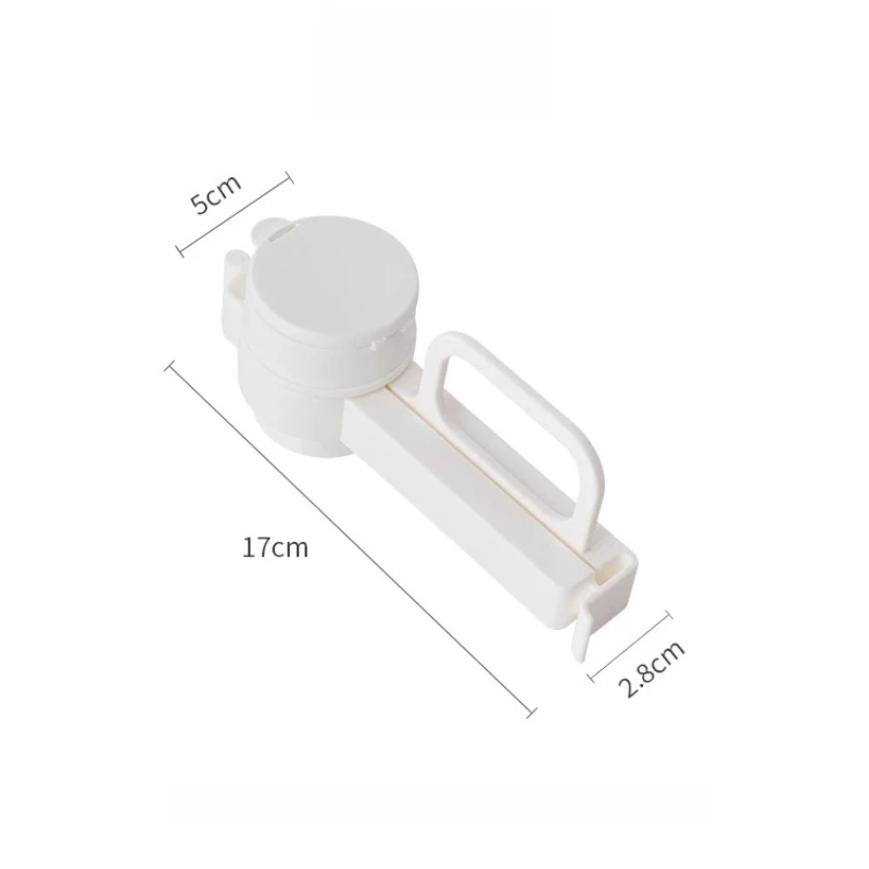 2pc/set Kitchen Bag Sealing Clip with Pour Spout Food Storage Bag Clamp Moisture Proof Snack Cereal Seasoning Sealer Clip