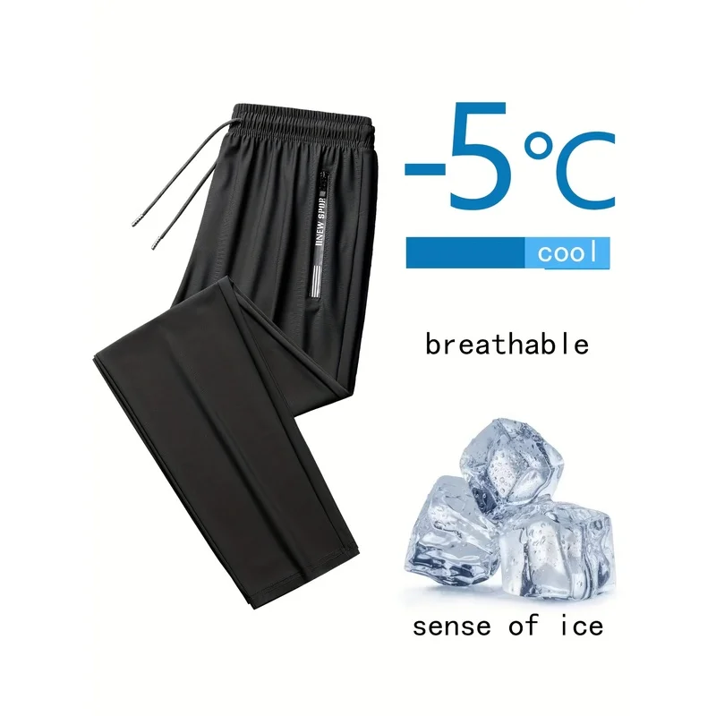 Men's Athleisure Pants Summer Black Jogging Pants Slacks Fishing Football Man Gym Suit Baggy Joggers Pajama Sweatpants Training