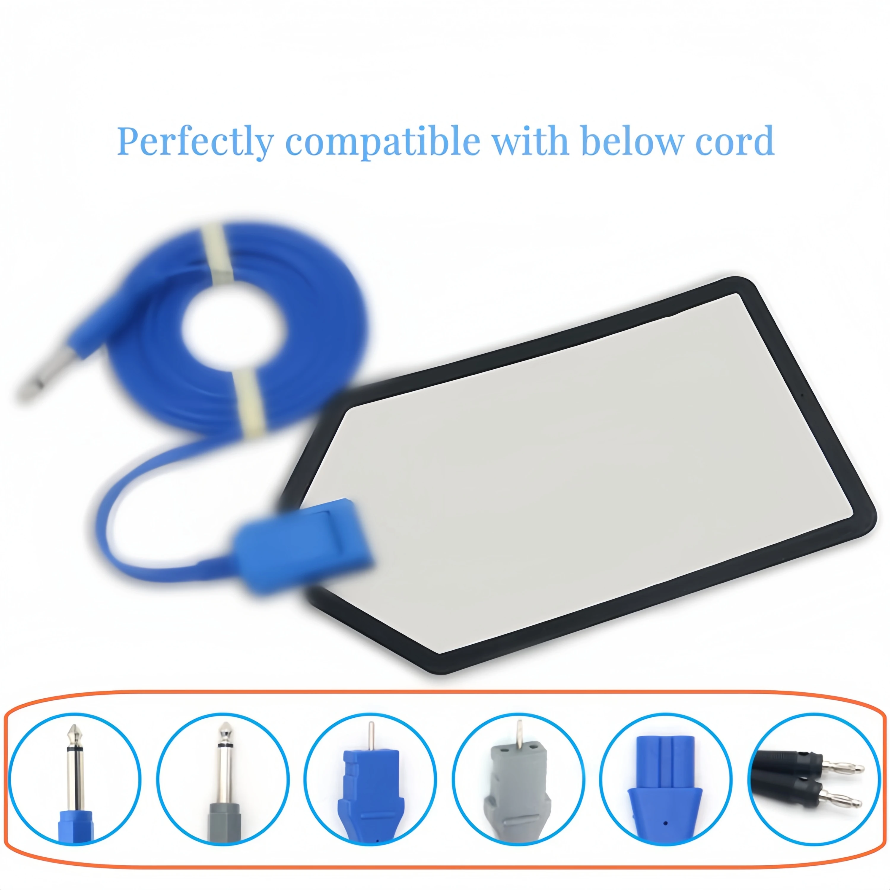 Neutral Electrode /Reusable Patient Plate for Diathermy Electrocautery Unit ESU, without cover