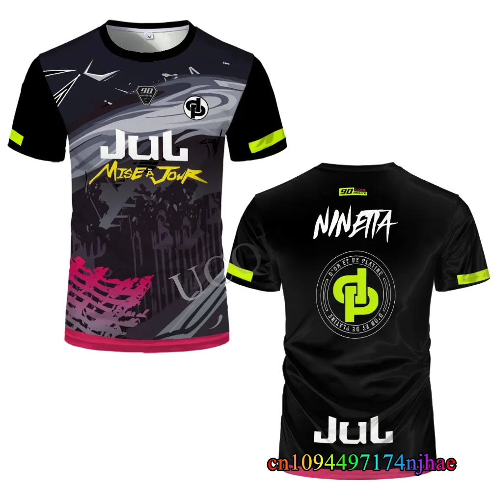 Camiseta de fútbol de la serie MM9 JUL de 90 minutos para hombre y mujer, camisetas de secado rápido para deportes al aire libre, camisetas de entrenamiento físico de gran tamaño