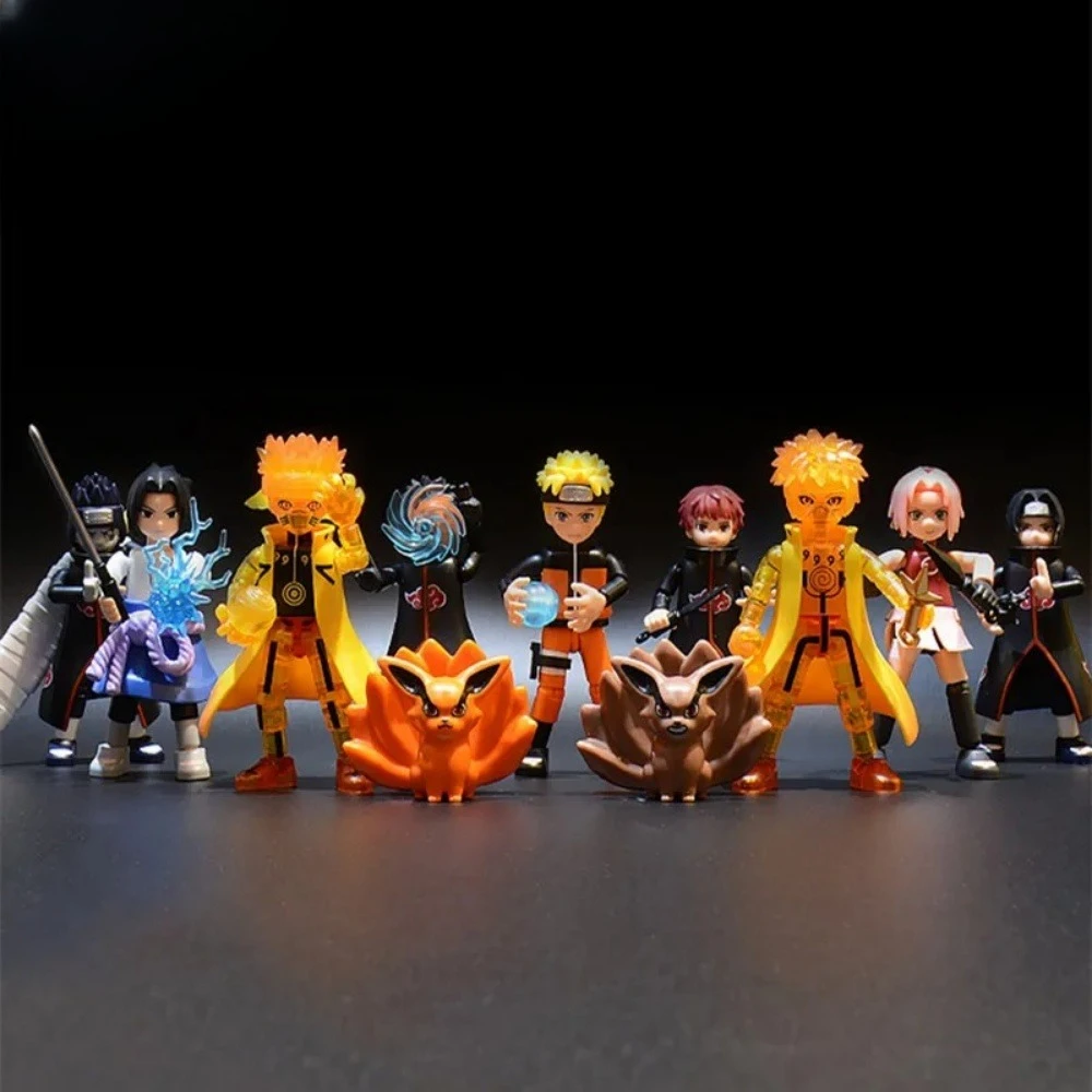 Blokees Actiefiguren DIY Speelgoed Uzumaki Uchiha Beeldje Kakashi Beweegbare Splicing Speelgoed Jiraiya Blind Box Kinderen Verjaardagscadeau