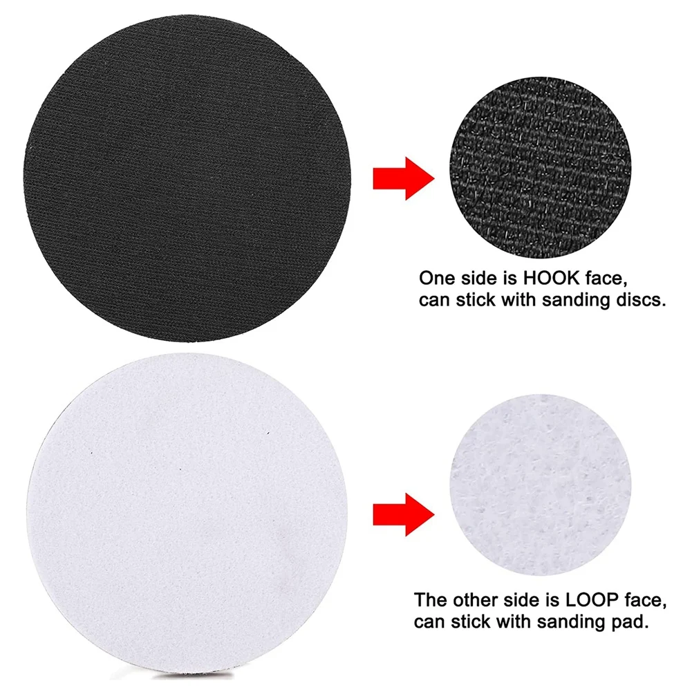 Aug. 25 Pieces Sandpaper Grinding Disc With Interface Pad, For Random Track Sander, Automobile, Wood Polishing And Sanding