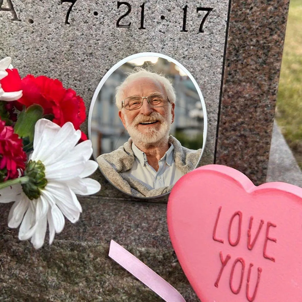 2D Flat Not 3D 1pc Custom Photo Memorial Headstone Tile Memorial Day - Personalized Remembrance Gift Pet Memorial Gift