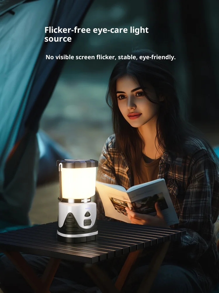 LEM E83/E93 Campinglamp USB Oplaadbare Campingverlichting Draagbare Regendichte Buitenlamp 5400mAh/6800mAh 300LM Lantaarn