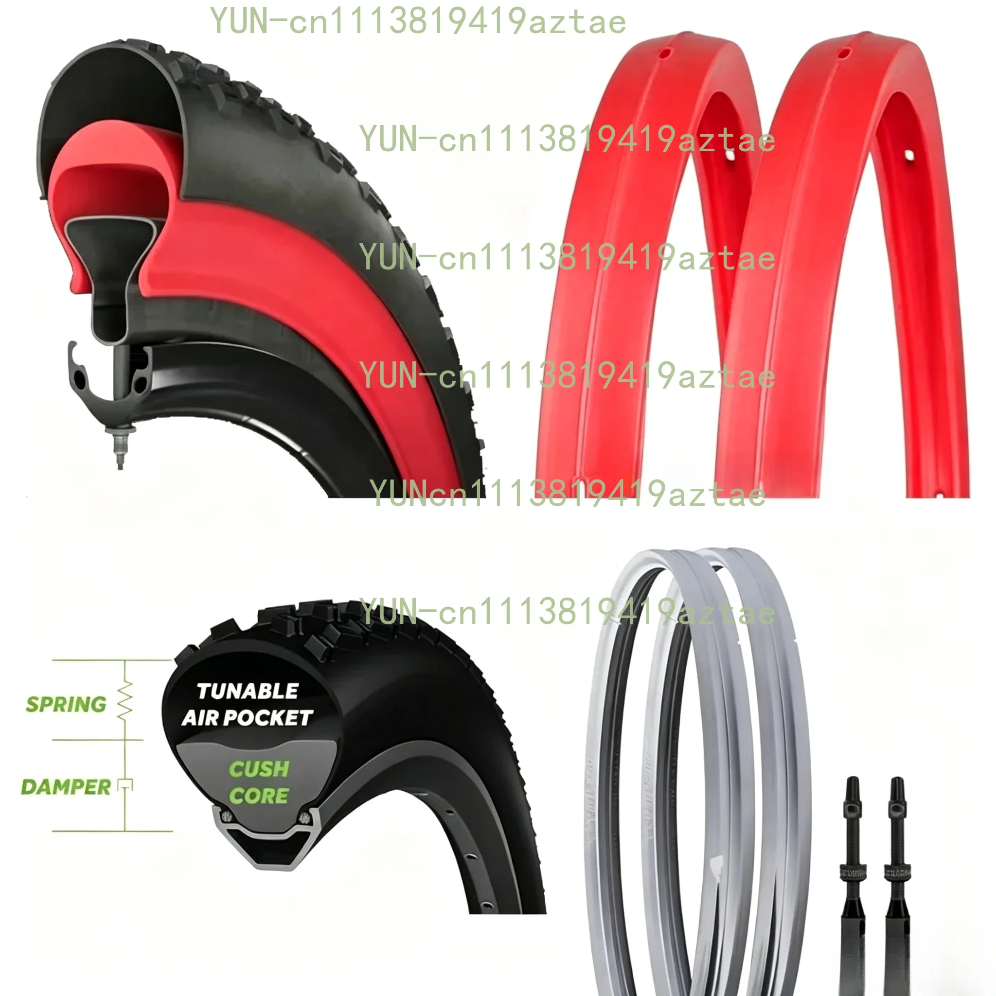 Tubeless Protective Tire Pad Mountain Vacuum Ring Insert For Puncture Prevention Explosion Proof MTB Off Road Riding Gear
