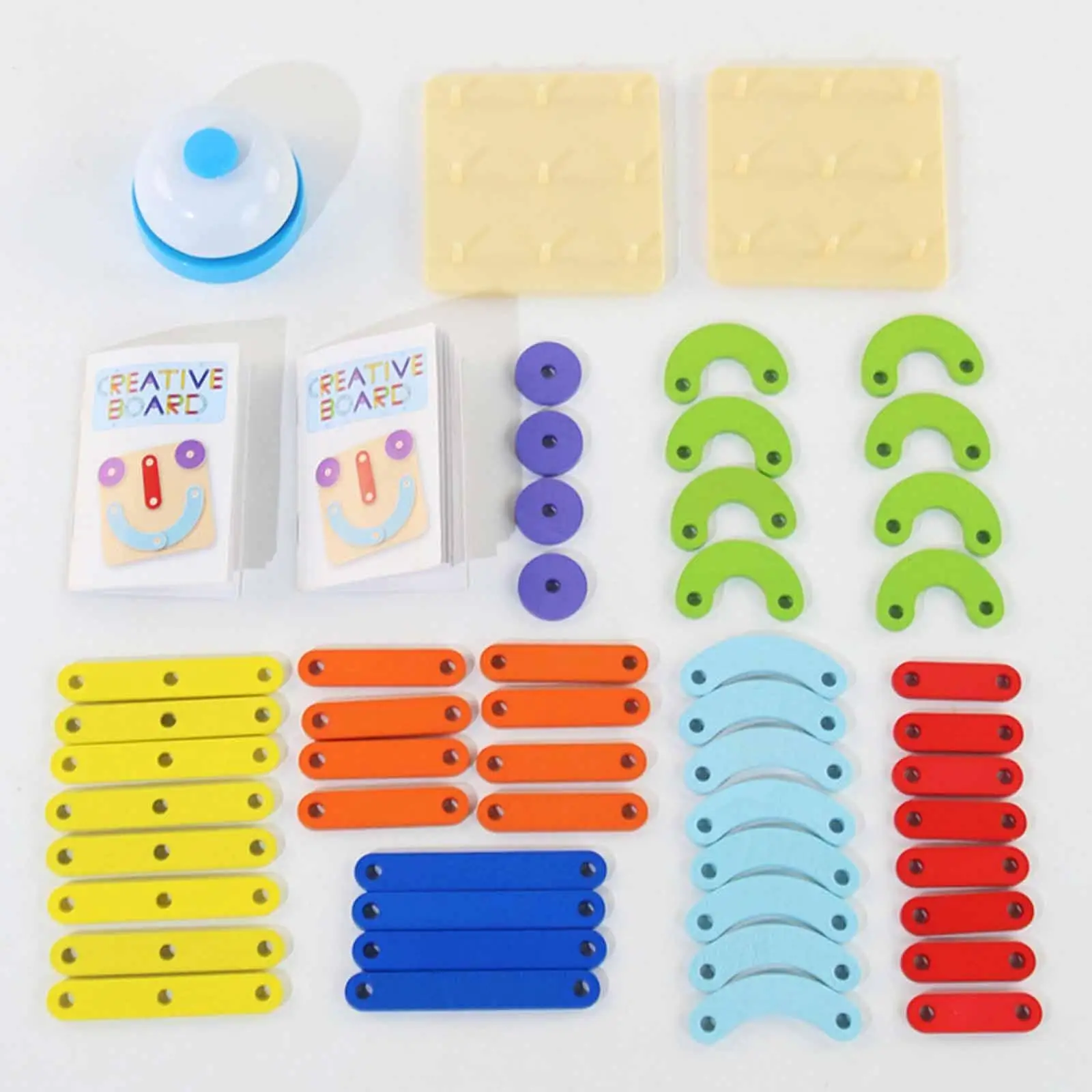 ألغاز الألغاز الجيولوجية الخشبية للأطفال، ألغاز لوحة الوتد للتعرف على الألوان #5