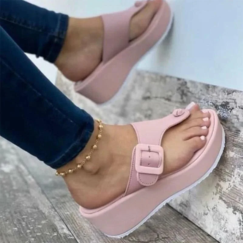 Summer Designer 2024 New Women\'s Slippers Sandals Low Heel Solid Color Indoor Outdoor Bathroom Women\'s Shoes Flip Flops