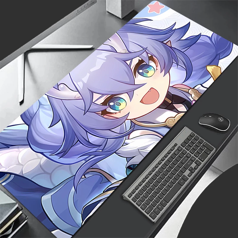 Mouse Pad Bailu Gaming Laptops Keyboard Mat Deskmat computer Accessories Desk Protector PC carpet Honkai: Star Rail Mousepads XL