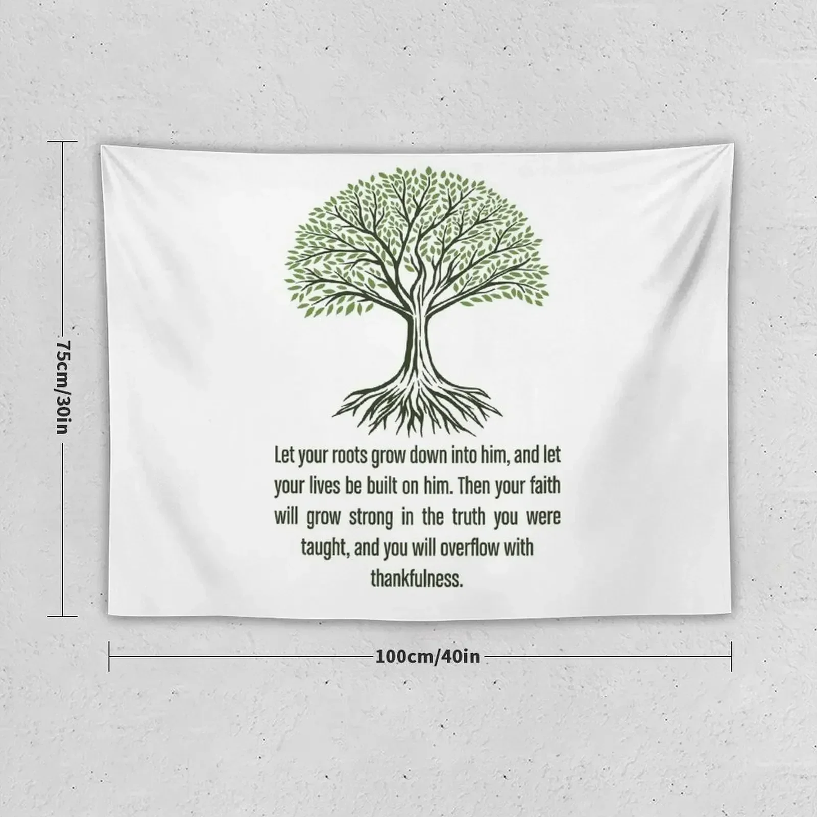 Let Your Roots Grow Into God Tapestry For Bedroom Decoration For Bedroom Wall Hanging Bedroom Decor Aesthetic Tapestry