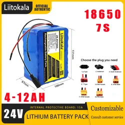 LiitoKala 29.4V12Ah/6Ah/8Ah/10Ah/4Ah 7S 24V 250W 350W Ebike battery electric bicycle battery 24V 20ah lithium battery