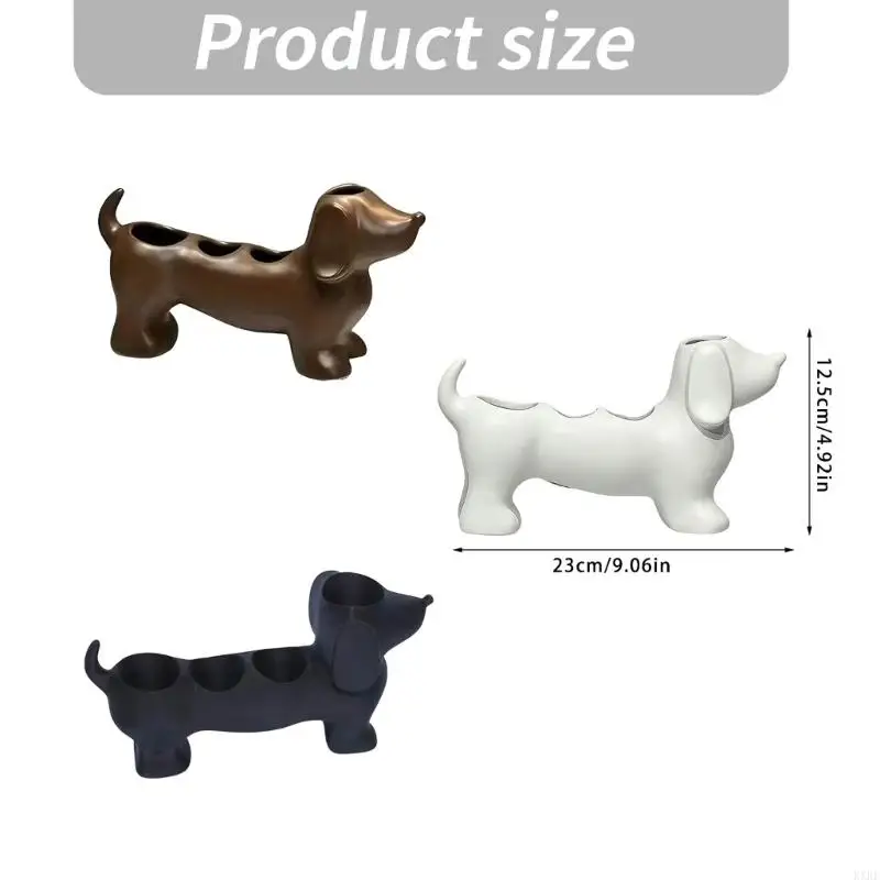 Lovely Dachshund Toothbrush Holder 3D Printed Dog Rack For Kids Bathroom Toothpaste Makeup Brush KXRE