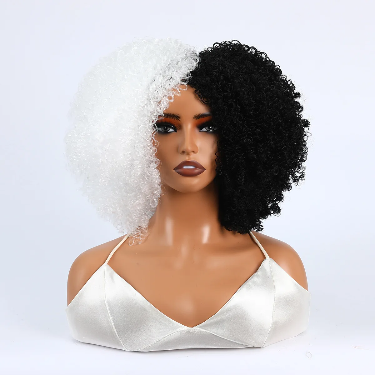 Women's Wigs African Fashion Bold Curls Synthetic Fiber Wigs
