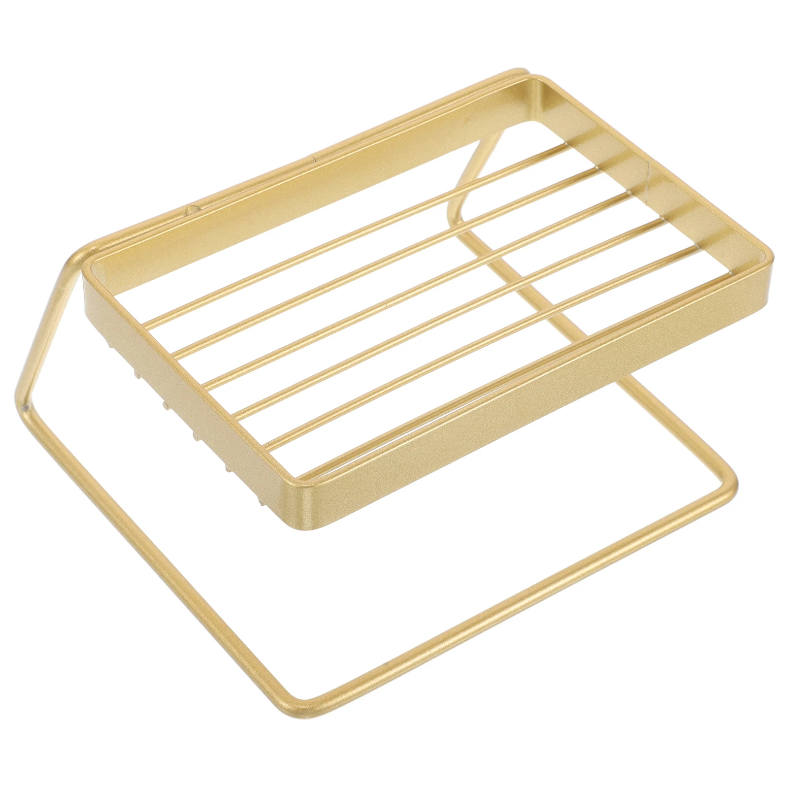 

Stainless Steel Soap Box Self Draining Tray Dish Holder Shower Bathroom Dishes Rack