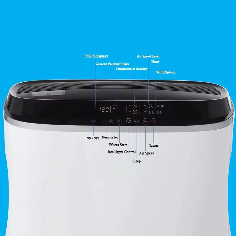 Floor-standing Air Purifier High Efficiency Air Fresher Dust Remover Anion Generator Washable IFD Filter-free Home Use view 4