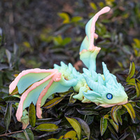 3D Printing Flying Dragon Simulated Craft Ornament Multi-jointed Movable Flying Dragon Figures Home Desk Decoration