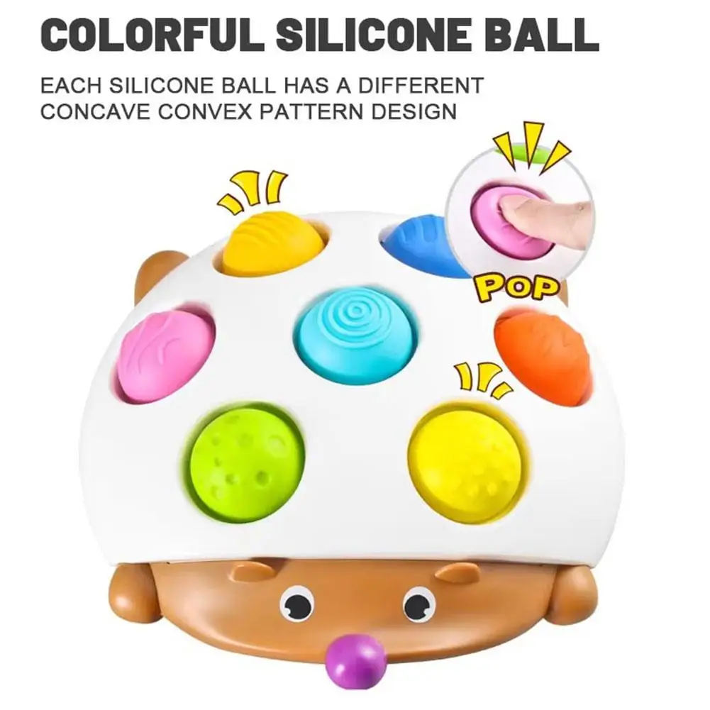 Squeeze Push Pop Toys Kids Finger Press Silicone Fidget Sensory Toys For Baby Adults Decompression Toy Wholesales
