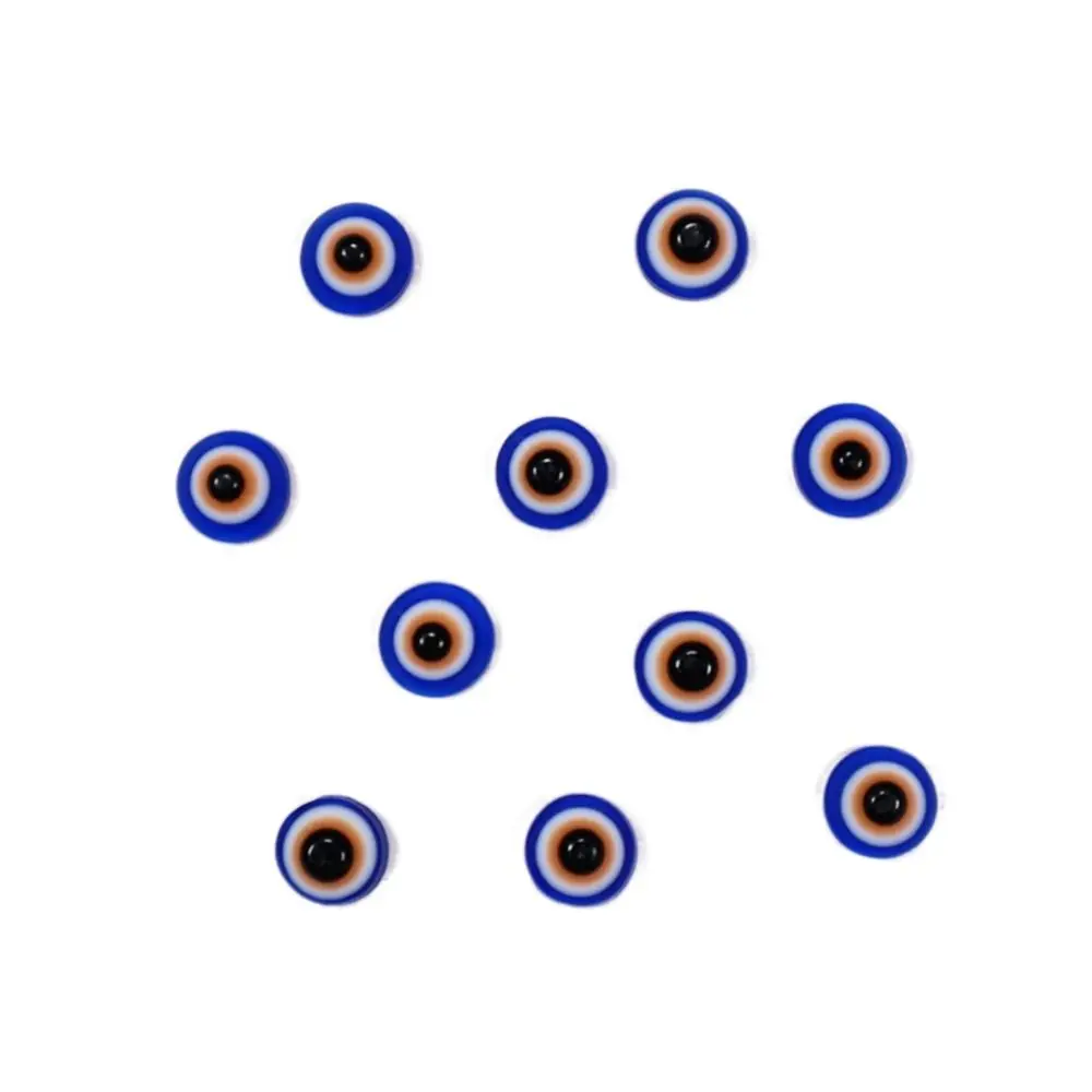 

20Pcs Professional Resin Blue Eyes Nail Art Decorations Round Halloween 3D Nail Charms Evil Eyes Flat Women