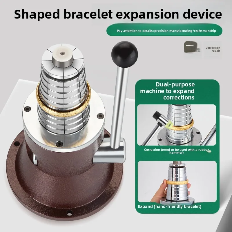 Jewelry Repair Processing Tool for Gold & Silver, Bangle Expander, Ring Straightening Instrument, Ring & Bracelet Resizing Equip