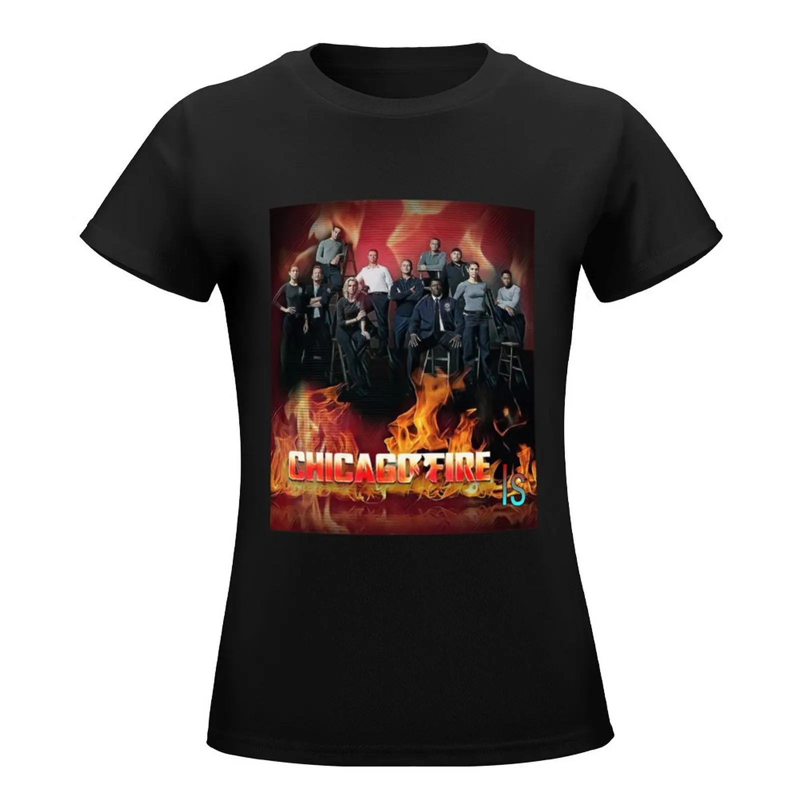 Chicago fire Essential T T-Shirt blacks funnys workout t shirts for Women