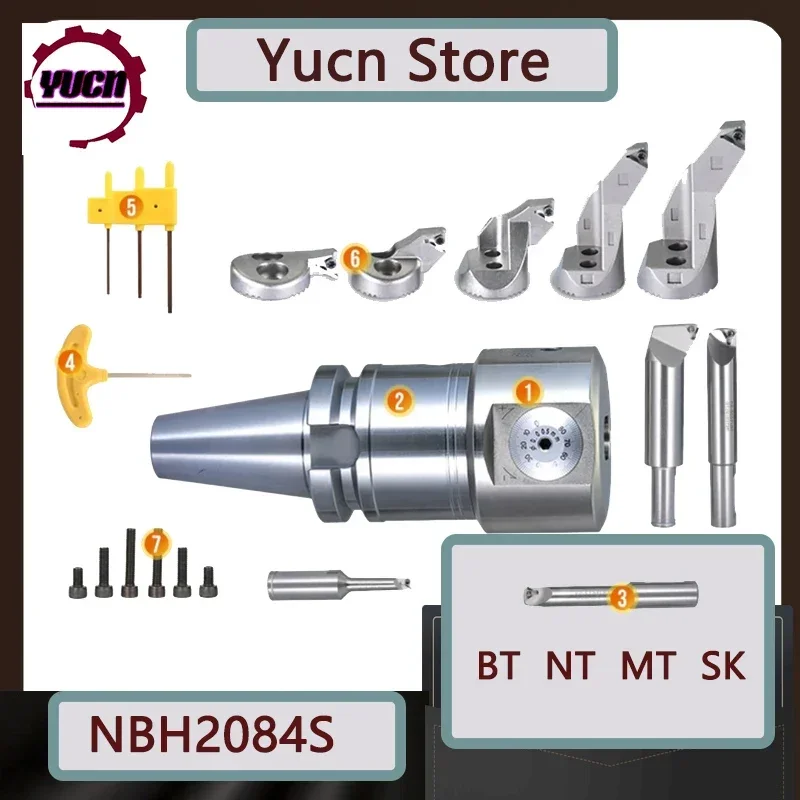 

1 комплект NBH2084S BT30 BT40 BT NT40 CAT40 SK40 MTA4 LBK сверлильные инструменты NBH2084S держатель инструмента настраиваемая сверлильная головка сверлильный инструмент NBH2084S