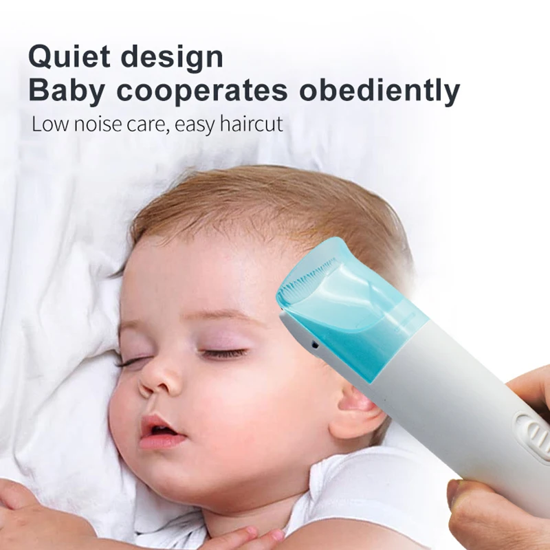 Silent Kids Hair Clipper Trimmer for Baby Child Grooming Waterproof Rechargeable Cordless Cutting Mathine for Toddler