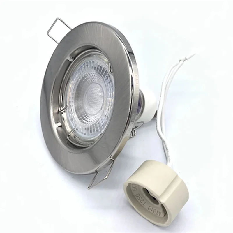 A93E-MR11 Bulb Holder Reccessed LED Spotlights Frame High Quality Adjustable Ceiling Light Led Holders Cutout 45Mm