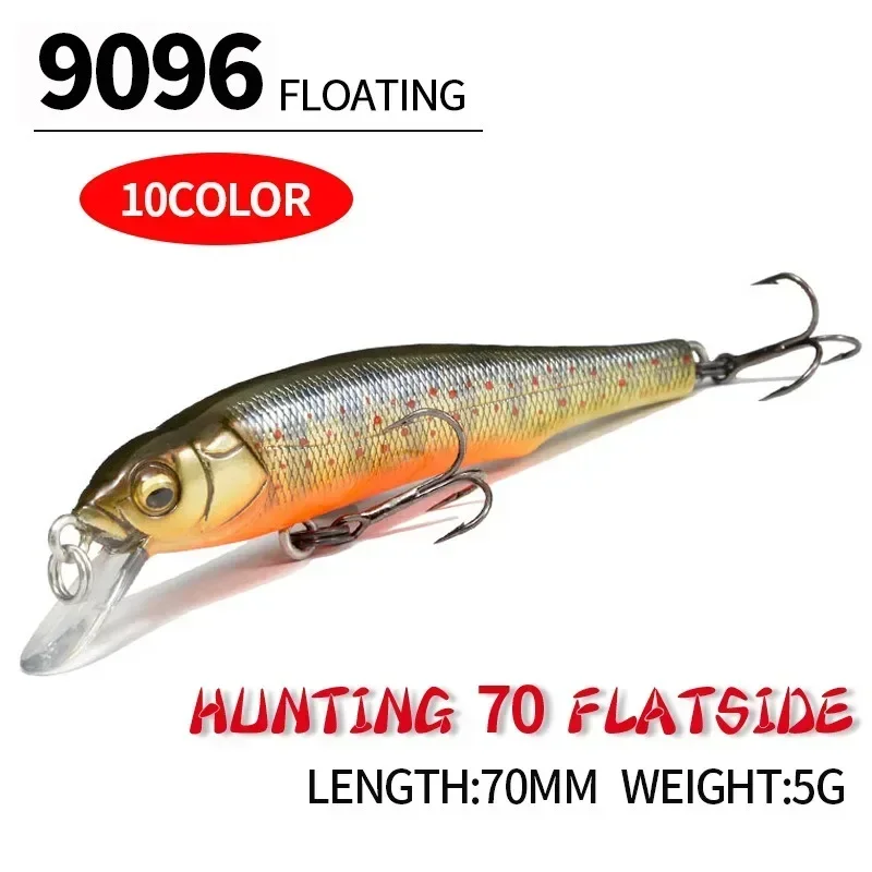 Japan submerged Mino 5G/70MM stream Luya bait horse mouth cocked mouth 9096