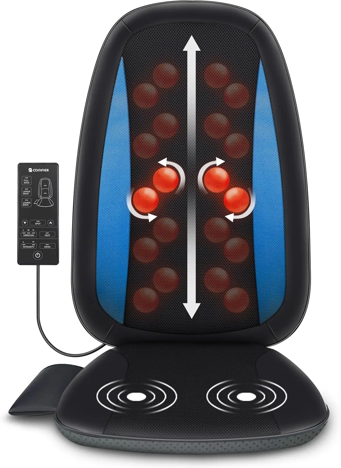 

Shiatsu Back Massager with Heat, Deep Tissue Kneading Seat Cushion for Home or Office Chair, Valentine's Day Gifts