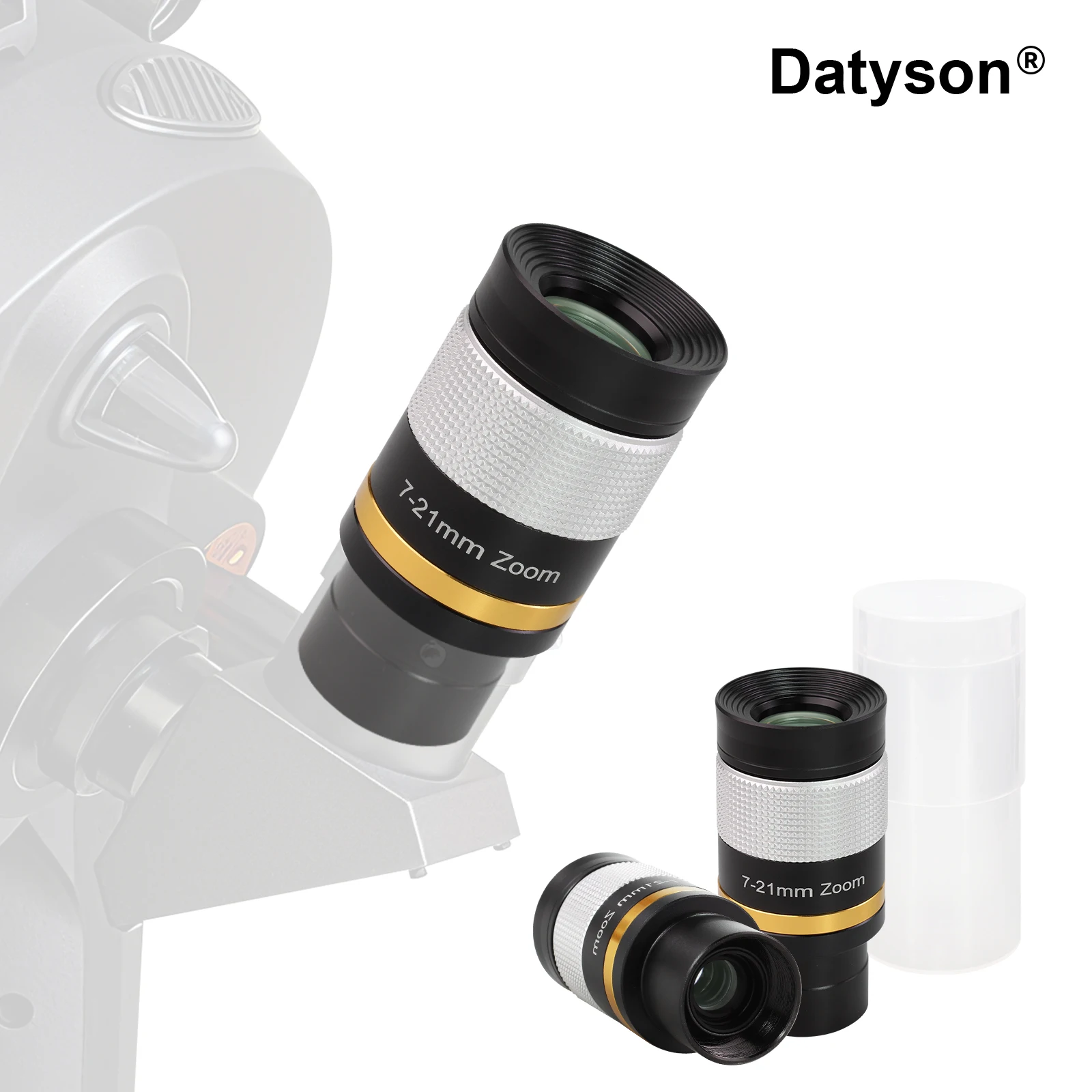 Datyson Astronomical Telescope Magnification Eyepiece Professional 7-21mm Continuous Zoom Eyepiece for Astronomy Observation