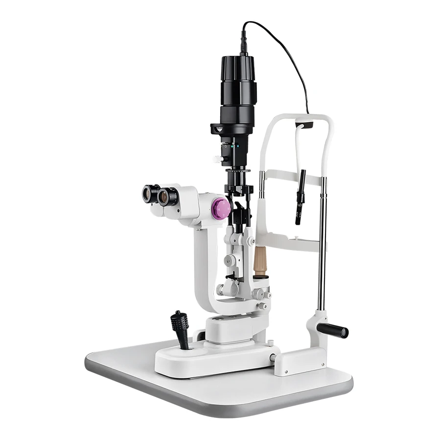 

Cheap Price Table Top Optical Instrument Ophthalmic 3 Steps Magnification Slit Lamp Microscope Biomicroscope