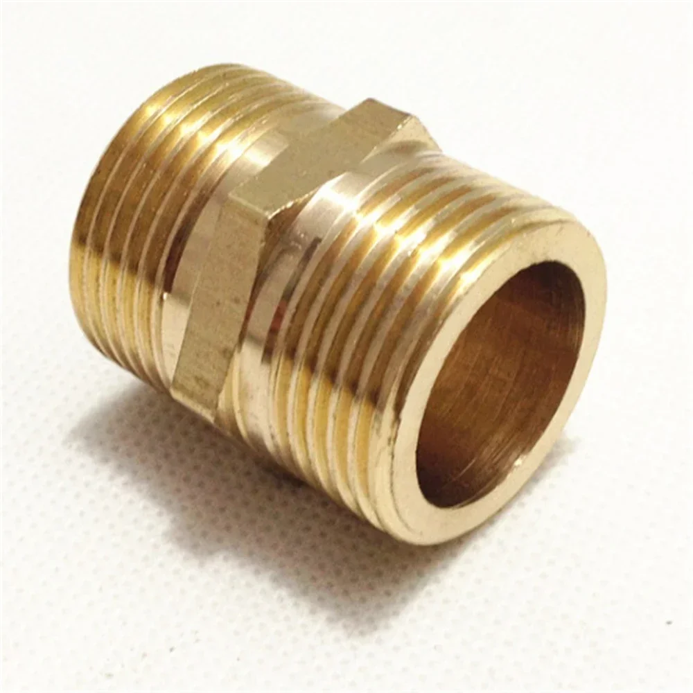 Full Copper Thickening 6 Points Double Outer Wire Joint Fittings Copper Outer Wire Direct Head Copper Water Pipe Fittings