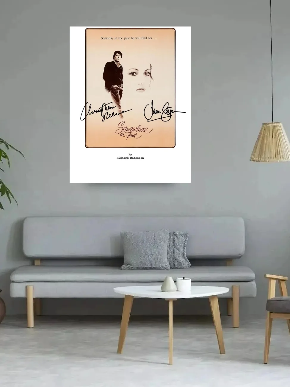 Somewhere In Time Movie Autographed Signed, Print Art Canvas Poster, For Living Room Decoration, Home Wall Decor Picture