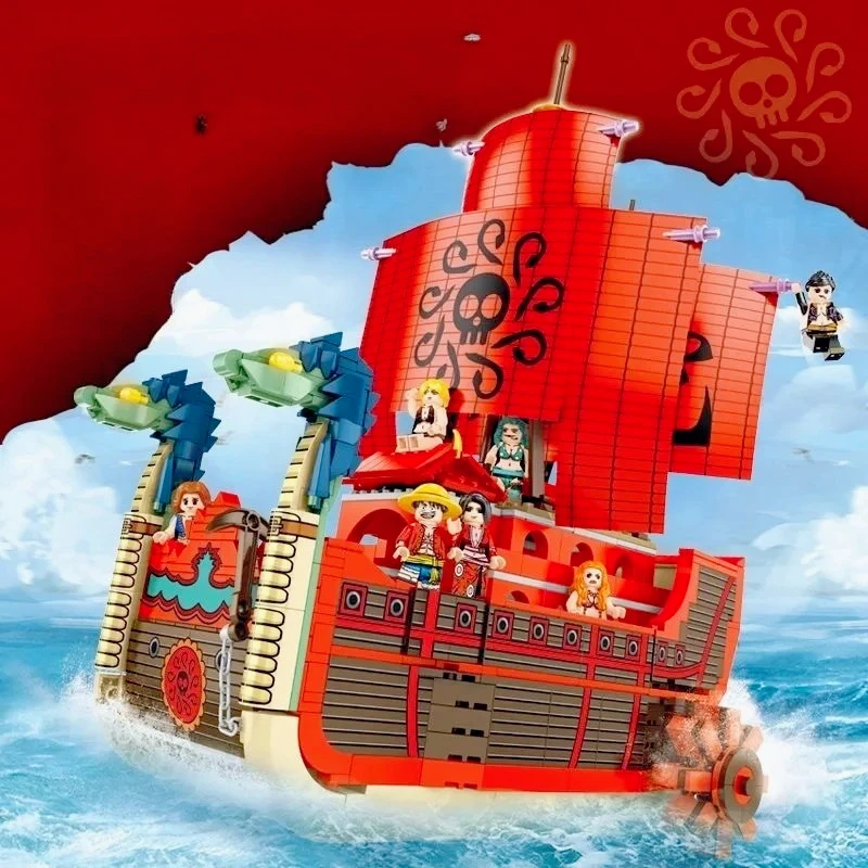 el-juguete-de-bloques-de-construccion-con-forma-de-velero-rojo-es-adecuado-para-decorar-la-sala-de-estar-como-regalo-de-cumpleanos-y-navidad