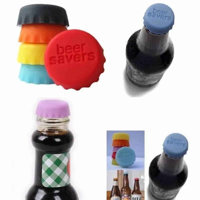 6/18/36PCS Silicone Rubber Bottle Caps Reusable Durable Seal Wine Stopper for Home Brewing Soft Drink Beer Bottles Preservers