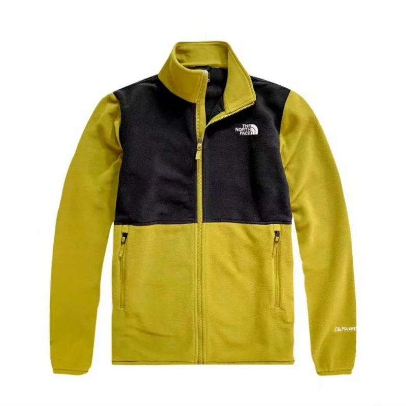 THE NORTH FACE  Plaid Outdoor Casual Sport Coat with Zipper and Standing Collar  Men Style